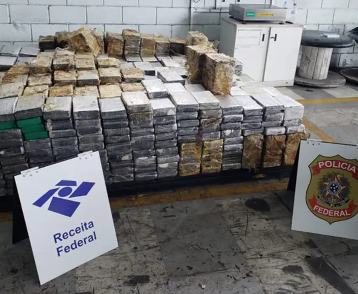 Porto de Santos: Receita e PF fazem maior apreensão de cocaína do ano