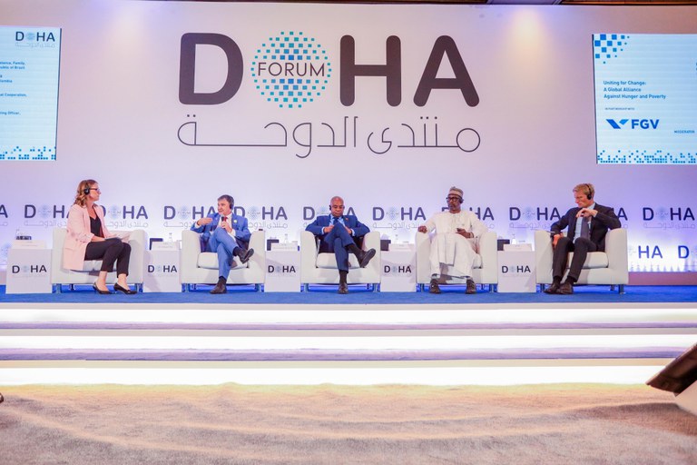 Em Fórum de Doha, líderes mundiais enaltecem a Aliança Global para combater a fome e a pobreza no mundo