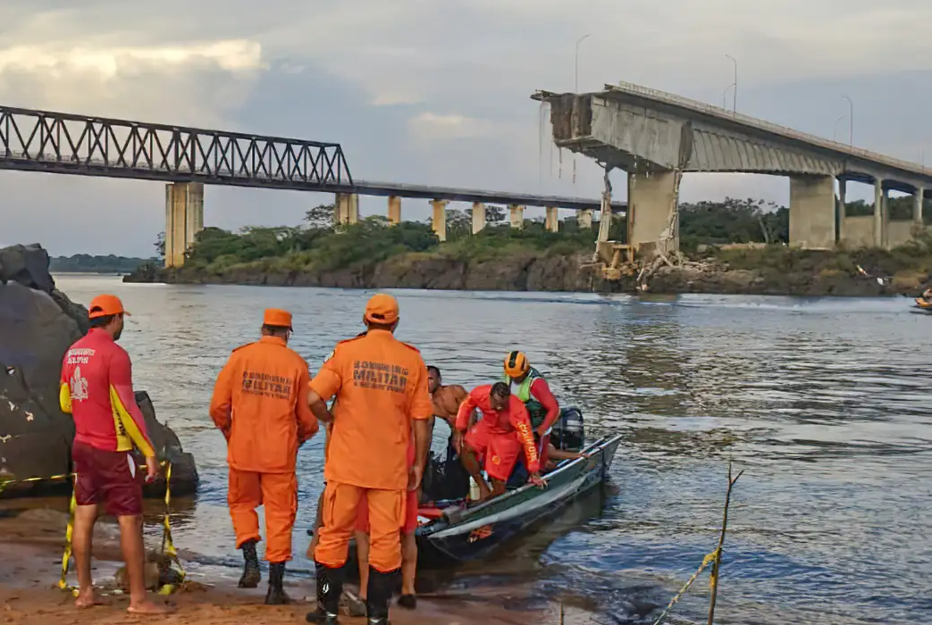 Ponte entre Tocantins e Maranhão desaba; uma morte é confirmada