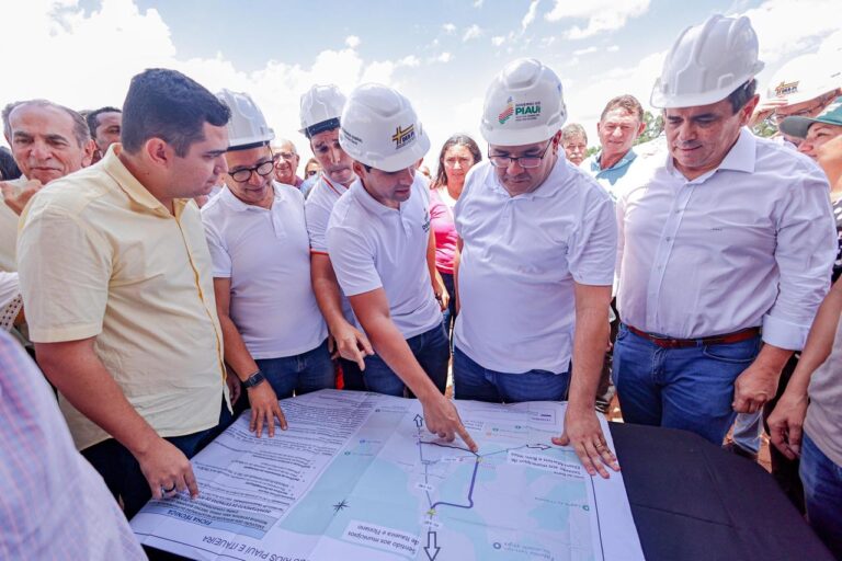 Rafael Fonteles inaugura escola de tempo integral e autoriza obras do Rodoanel em Canto do Buriti