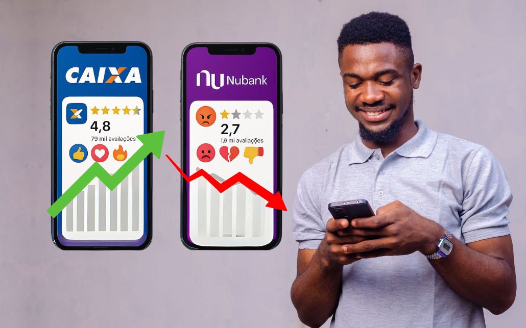 Caixa sobe, Nubank desce: engajamento nas redes vira jogo de impacto social , por Alek Maracajá