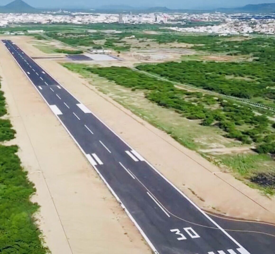 Nova pista no aeroporto de Patos ampliará voos para o sertão paraibano