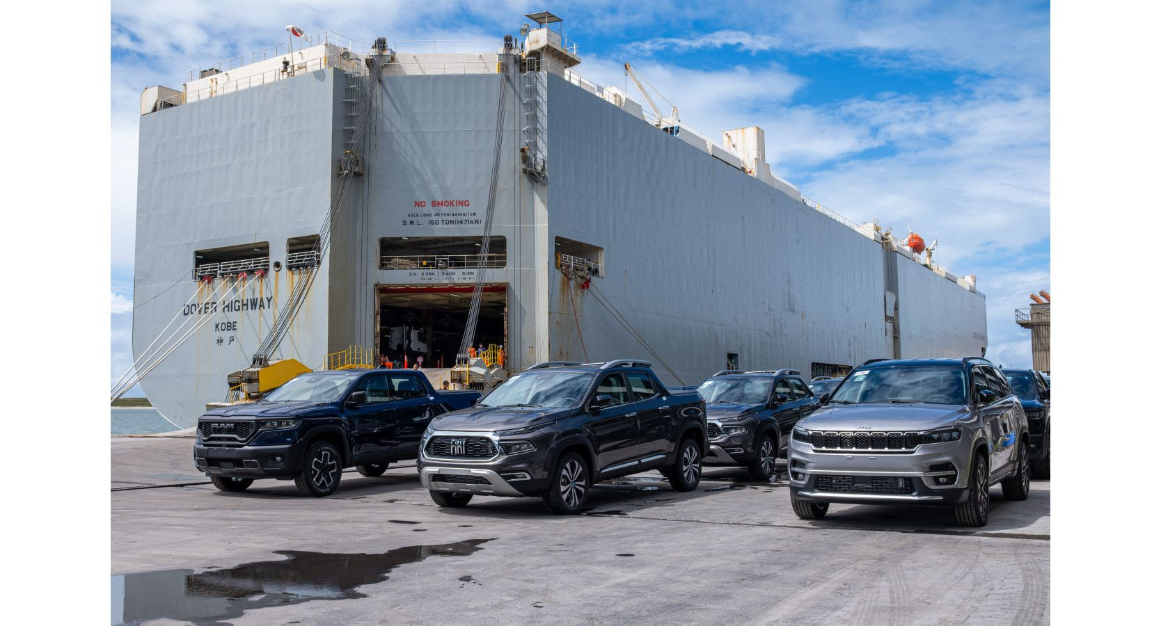 Argentina recebe maior carregamento de veículos já exportado pelo Polo Automotivo Stellantis de Goiana (PE)