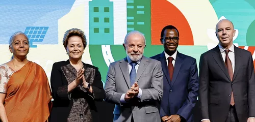 “O desenvolvimento deve ser sustentável, inclusivo, justo, resiliente e soberano”, diz Dilma na reunião do Banco dos BRICS