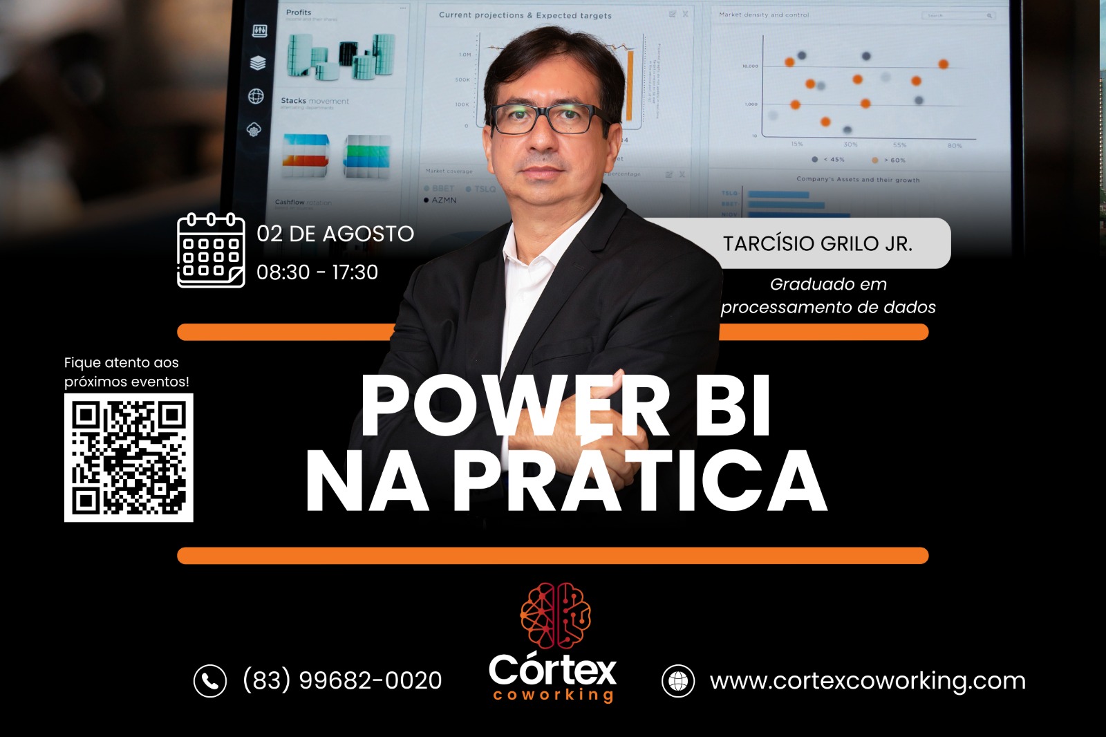 Curso “Power BI na Prática” no Córtex Coworking: Alta Demanda e Vagas Esgotadas para agosto