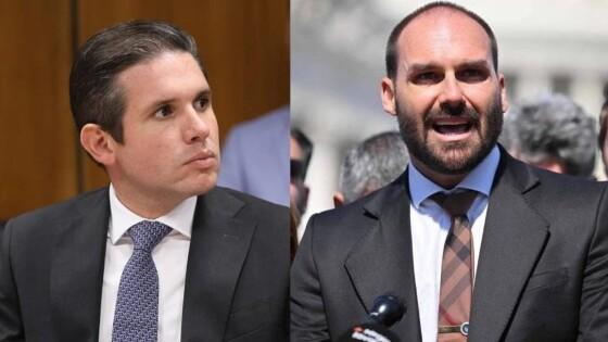 Hugo Motta destrava quatro pedidos de cassação contra Eduardo Bolsonaro