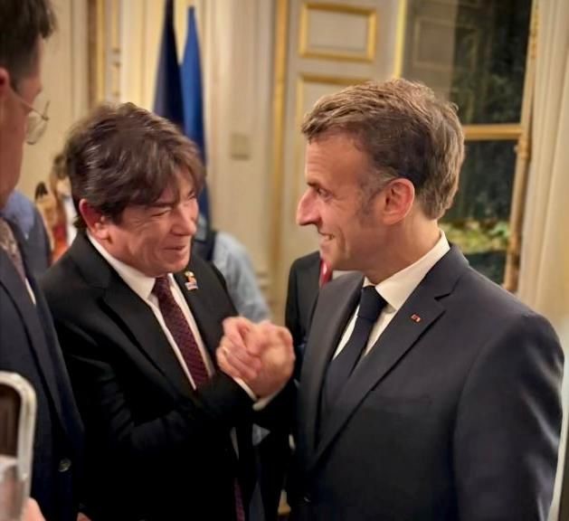 Presidente da FIEPB e Nordeste Forte é recebido por Emmanuel Macron em missão na França