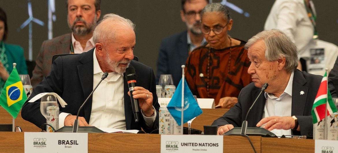 Em Belém, Guterres pede que revolução da energia limpa avance mais no BR