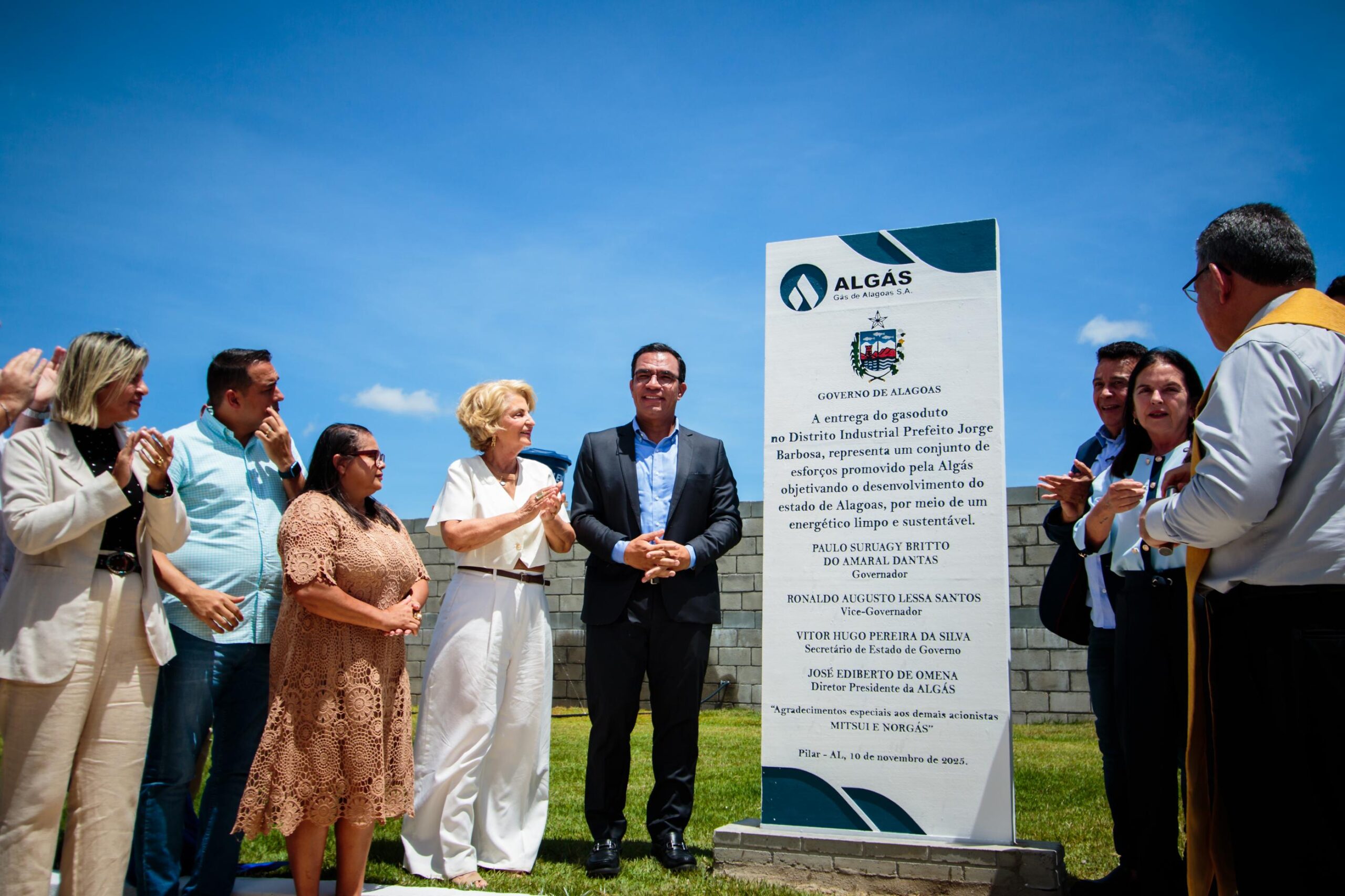 Governo de Alagoas inaugura gasoduto no Distrito Industrial de Pilar